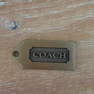 Coach Mini Metal Key Chain Tag